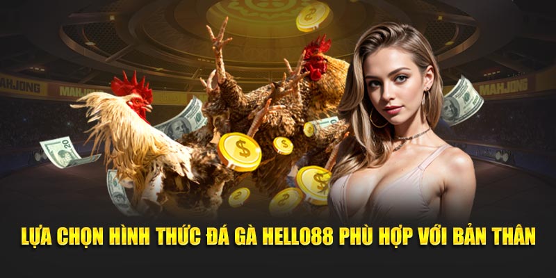 Lựa chọn hình thức đá gà Hello88 phù hợp với bản thân